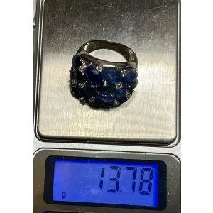 画像3: 綺麗なサファイアのリング1960年イギリス