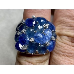 画像10: 綺麗なサファイアのリング1960年イギリス