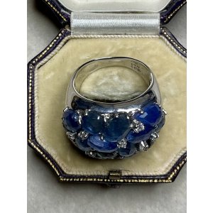 画像12: 綺麗なサファイアのリング1960年イギリス