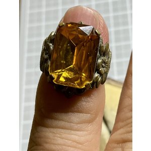 画像3: 黄色が綺麗なビンテージリング1940年イギリス