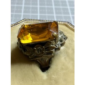 画像4: 黄色が綺麗なビンテージリング1940年イギリス