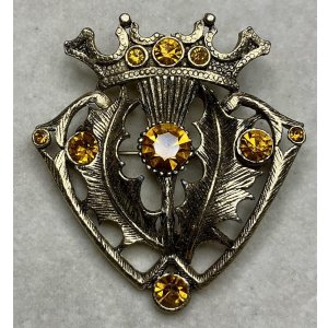 画像1: カッコいいデザインのビンテージブローチ1940年イギリス