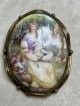 陶版画のブローチ　ポーセリン　1890年イギリス