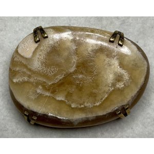 画像1: 綺麗なメノウのビンテージブローチ1940年イギリス