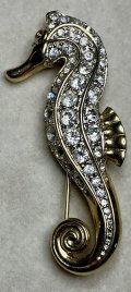 タツノオトシゴのビンテージブローチ1960年イギリス