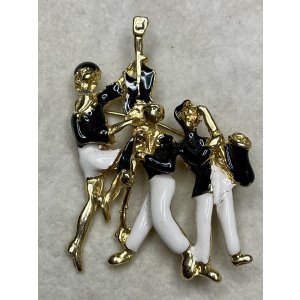 画像1: ノリノリのビンテージブローチ1970年イギリス