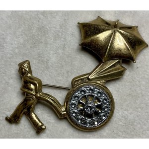 画像1: オリエンタルなビンテージブローチ1950年イギリス