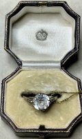 9金とシルバー台のペーストリング1920年イギリス