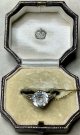 9金とシルバー台のペーストリング1920年イギリス