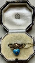 可愛いハートが揺れるリング1880年イギリス