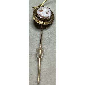 画像8: コンクシェルカメオのピンブローチ1880年イギリス