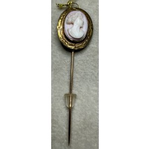 画像9: コンクシェルカメオのピンブローチ1880年イギリス