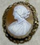 ビクトリア時代のシェルカメオブローチ1880年イギリス