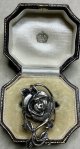 綺麗なお花のシルバーリング1940年イギリス