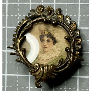 画像5: ミニアチュールのボタン1900年フランス