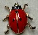幸せを呼ぶテントウムシのビンテージブローチ1970年イギリス