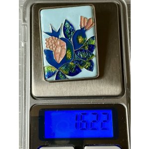 画像2: 綺麗な七宝のブローチ＆ペンダント1960年イギリス