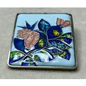 画像8: 綺麗な七宝のブローチ＆ペンダント1960年イギリス