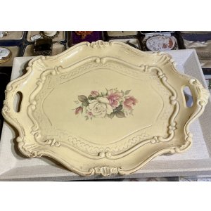 画像1: 素敵なお花のビンテージトレイ1960年イタリア