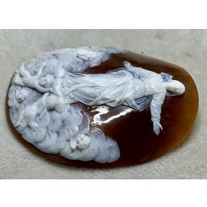 画像6: 世界に守護神を広める幸せの構図のシェルカメオルース1880年イギリス