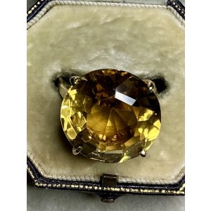 画像22: 綺麗なシトリンのゴールドリング1920年イギリス