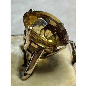 画像17: 綺麗なシトリンのゴールドリング1920年イギリス