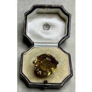 画像23: 綺麗なシトリンのゴールドリング1920年イギリス