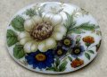 綺麗なお花のビンテージブローチ1940年イギリス