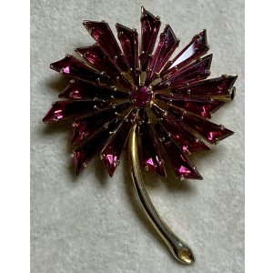画像1: 綺麗な花のビンテージブローチ1960年イギリス