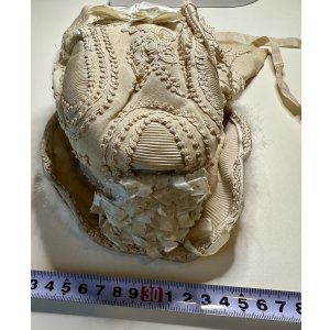画像6: アンティークドールボンネット1890年イギリス
