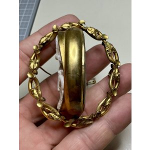 画像6: 素敵な色合いのコンクシェルカメオブローチ1880年イギリス