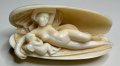 天使が可愛いアイボリーオブジェ1880年イギリス