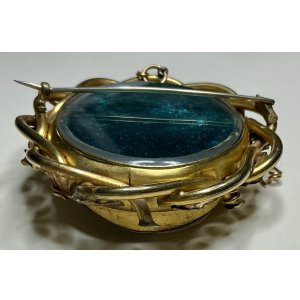 画像12: 素敵な色合いのコンクシェルカメオブローチ1880年イギリス