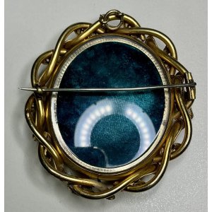 画像11: 素敵な色合いのコンクシェルカメオブローチ1880年イギリス