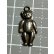 画像2: とぼけた顔が可愛いシルバーテディベアチャーム1940年イギリス