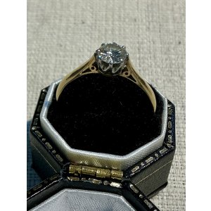 画像11: 綺麗なシングルストーンのダイアモンドリング1900年イギリス