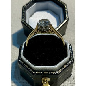 画像17: 綺麗なシングルストーンのダイアモンドリング1900年イギリス