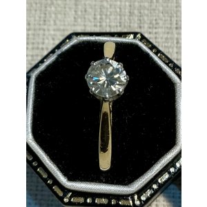 画像6: 綺麗なシングルストーンのダイアモンドリング1900年イギリス