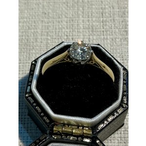 画像10: 綺麗なシングルストーンのダイアモンドリング1900年イギリス