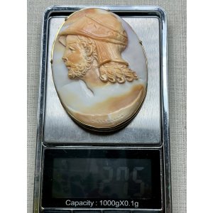 画像3: アントニオ・ガラッチーノ作　三層彫りシェルカメオブローチ＆ペンダント1980年イタリア