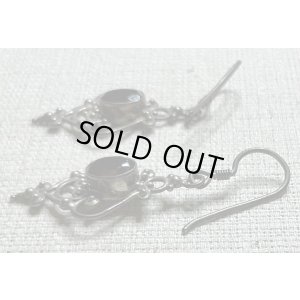 画像5: ガーネットとシルバーのピアス1960年イギリス