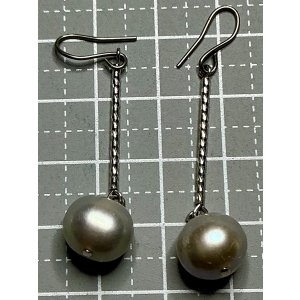 画像2: 綺麗なパールピアス1960年イギリス