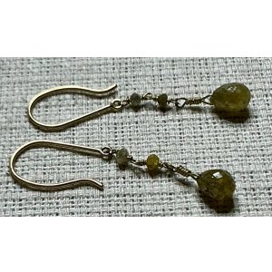 画像6: 渋い色のシトリンピアス1960年イギリス