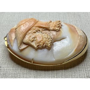 画像15: アントニオ・ガラッチーノ作　三層彫りシェルカメオブローチ＆ペンダント1980年イタリア
