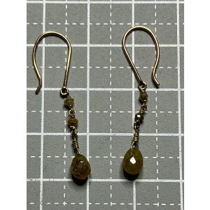 画像3: 渋い色のシトリンピアス1960年イギリス