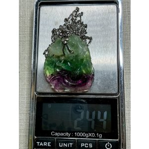 画像4: ラベンダーとグリーンのヒスイペンダント1920年イギリス　ただ今ご商談中です