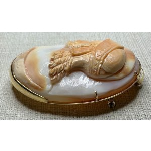 画像9: アントニオ・ガラッチーノ作　三層彫りシェルカメオブローチ＆ペンダント1980年イタリア