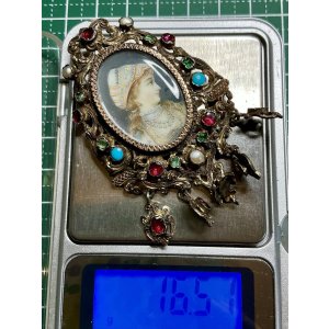 画像2: 素晴らしいフレームのミニアチュールブローチ1880年フランス