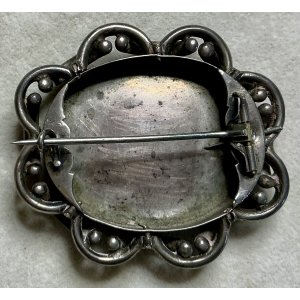 画像10: 可愛い天使のポーセリンブローチ1880年イギリス