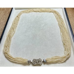 画像13: 素晴らしいシードパールの12連ネックレス1880年イギリス